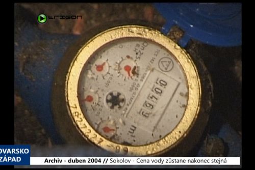 obrázek:2004 – Sokolov: Cena vody zůstane nakonec stejná (TV Západ)