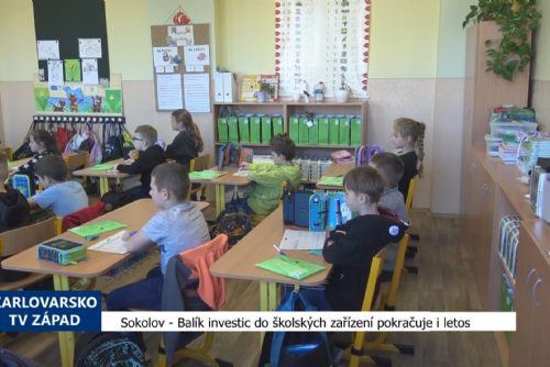 Foto: Sokolov: Balík investic do školských zařízení pokračuje i letos (TV Západ)