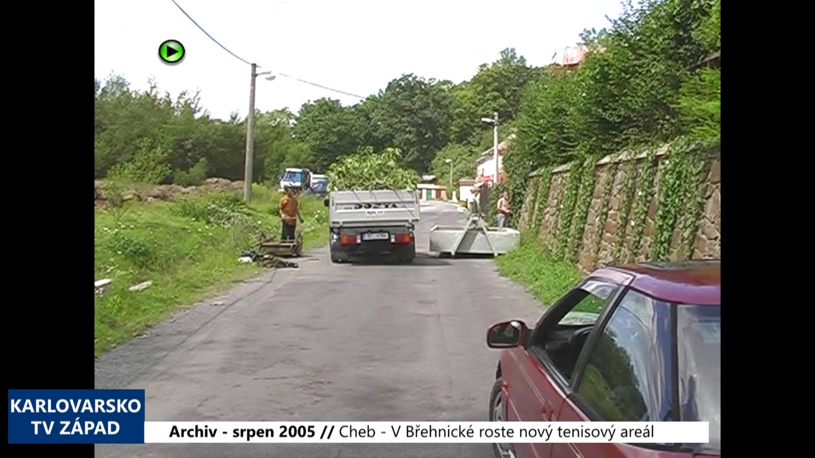 2005 – Cheb: V Břehnické roste nový tenisový areál (TV Západ)