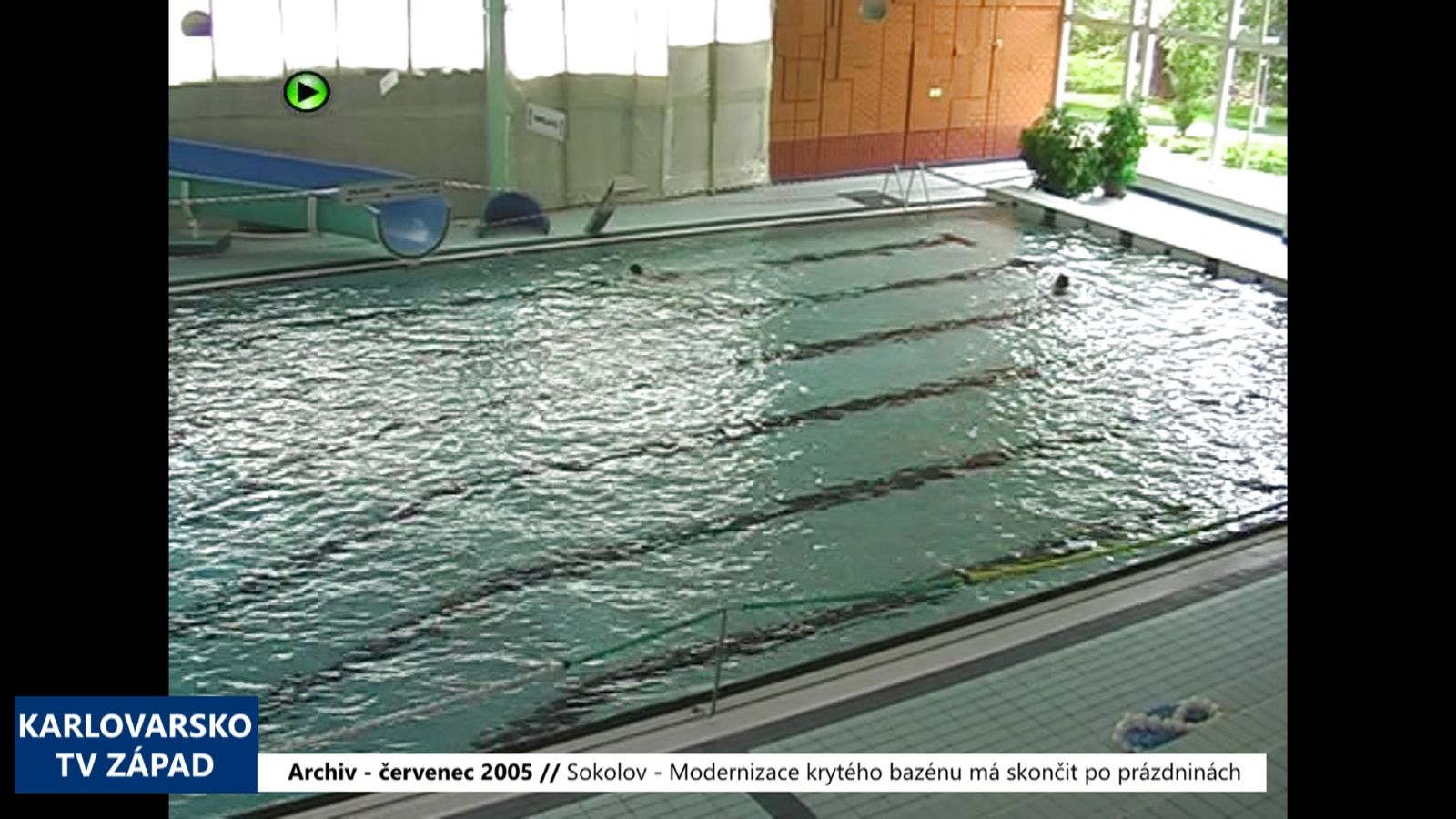 2005 – Sokolov: Modernizace krytého bazénu má skončit po prázdninách (TV Západ)