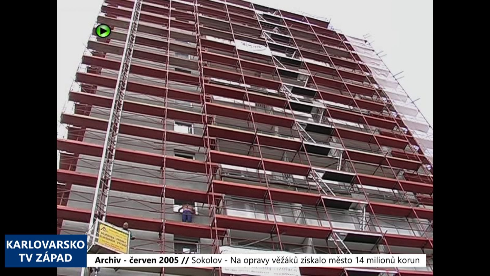 2005 – Sokolov: Na opravy věžáků získalo město 14 milionů korun (TV Západ)
