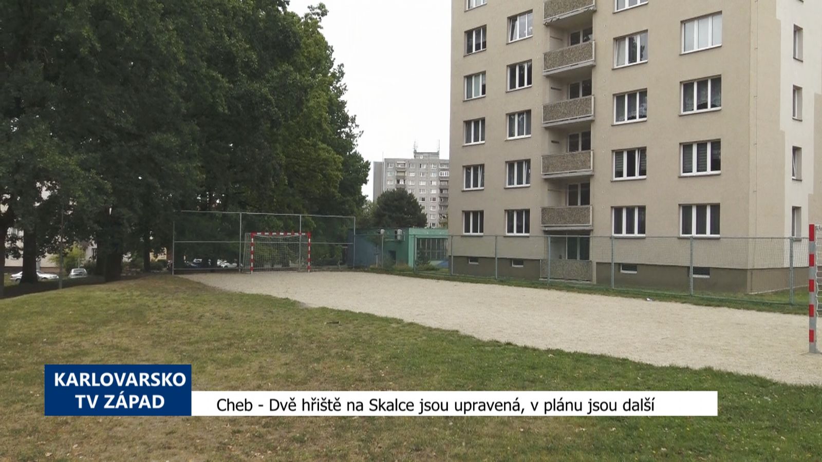 Cheb: Dvě hřiště na Skalce jsou upravená, v plánu jsou další (TV Západ)