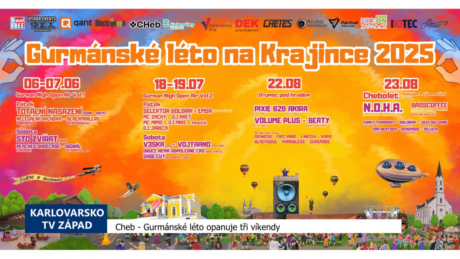 Cheb: Gurmánské léto opanuje tři víkendy (TV Západ)