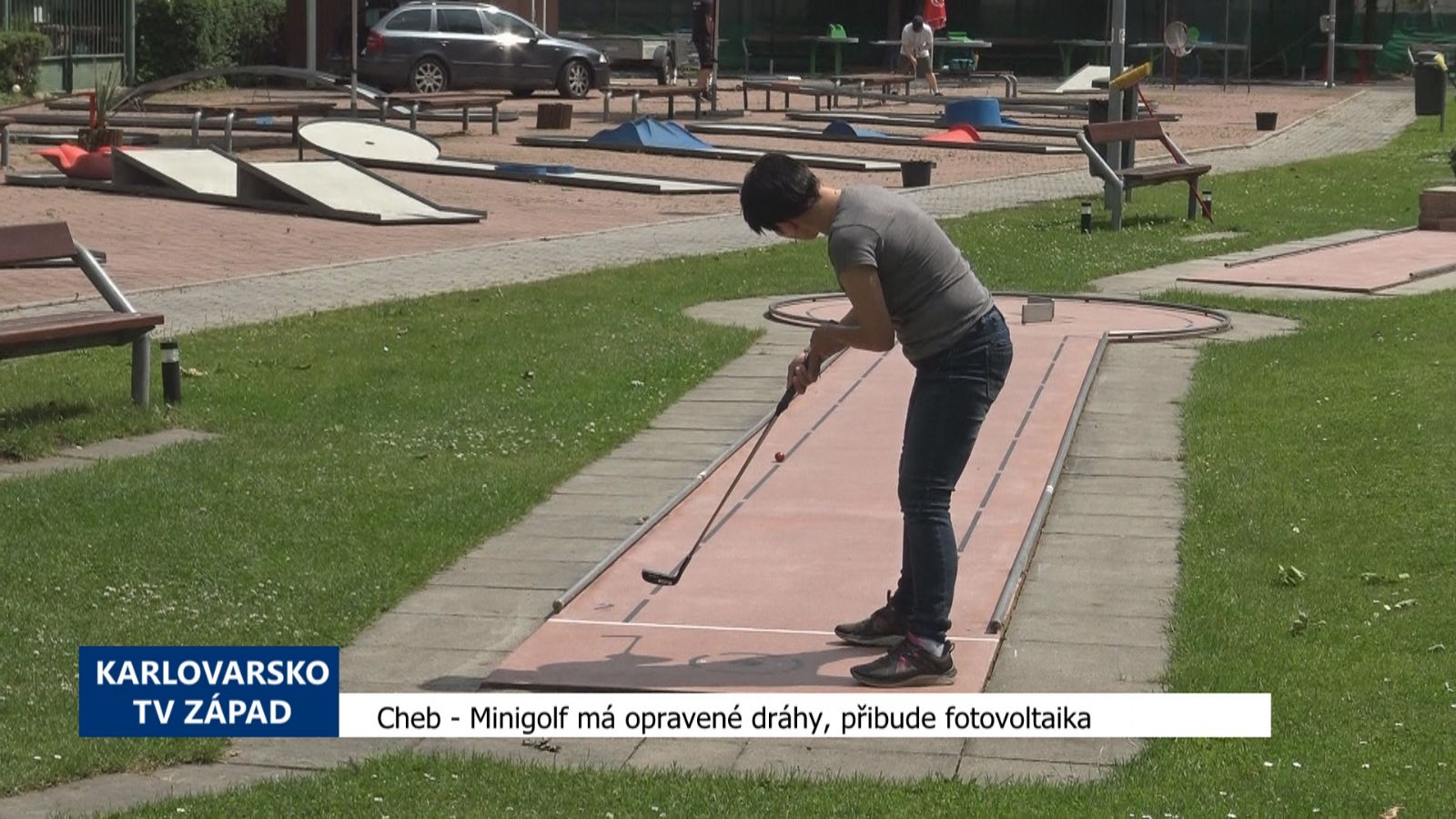 Cheb: Minigolf má opravené dráhy, přibude fotovoltaika (TV Západ)