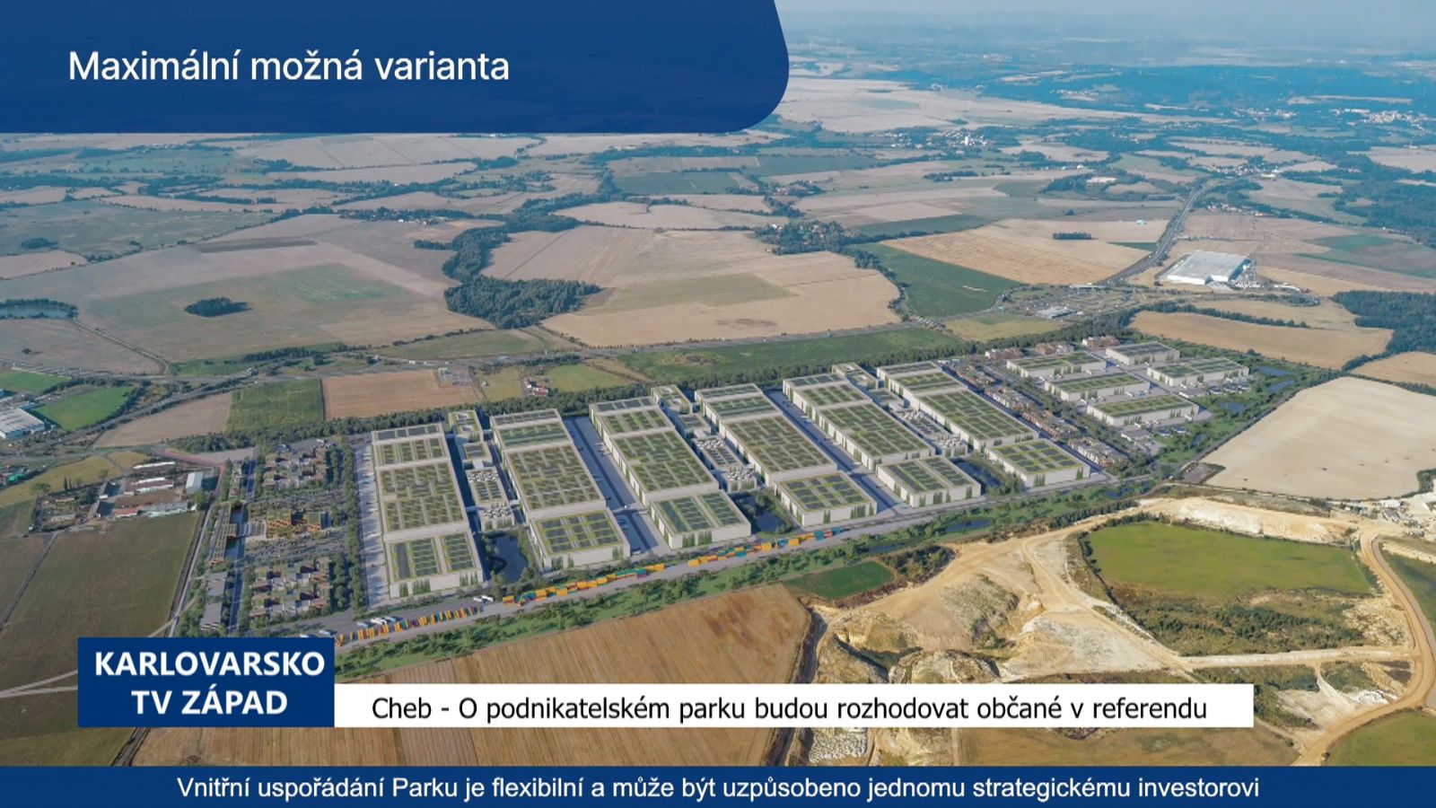 Cheb: O podnikatelském parku budou rozhodovat občané v referendu (TV Západ)