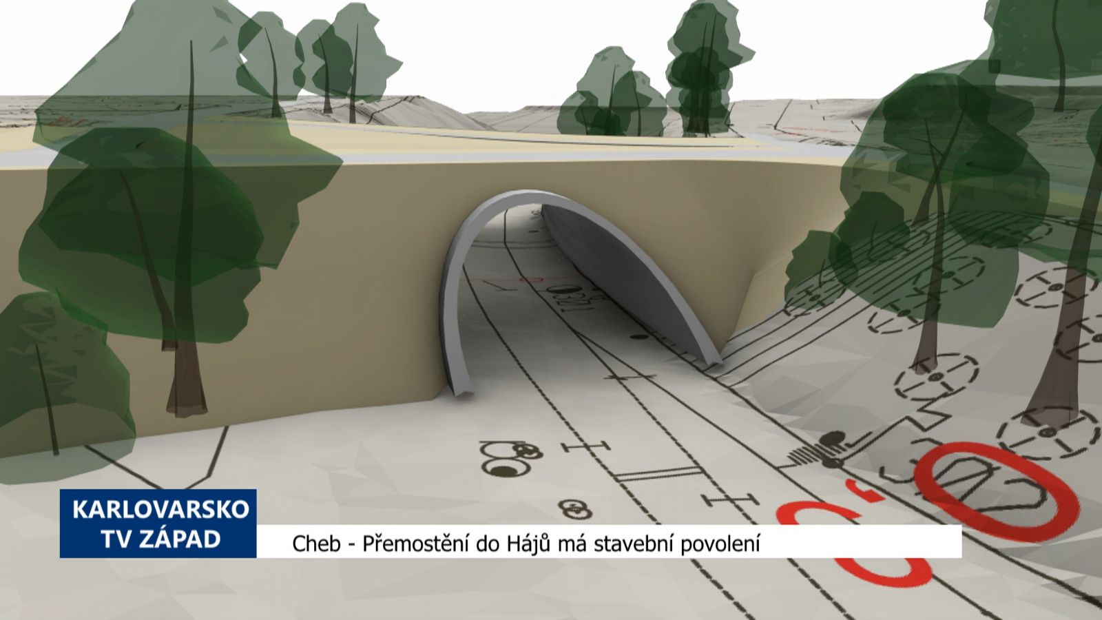 Cheb: Přemostění do Hájů má stavební povolení (TV Západ) 