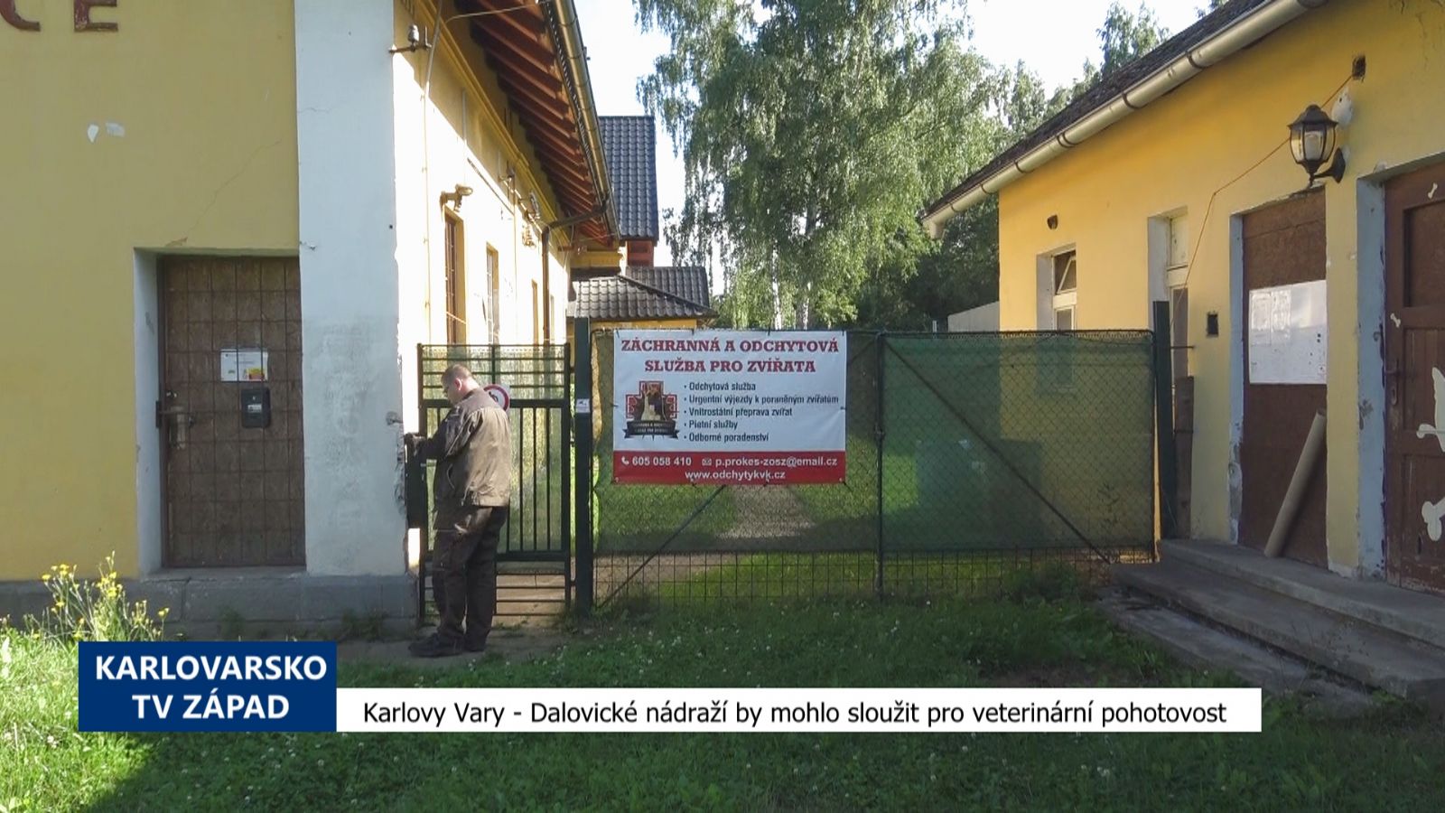 Karlovy Vary: Dalovické nádraží by mohlo sloužit pro veterinární pohotovost (TV Západ)