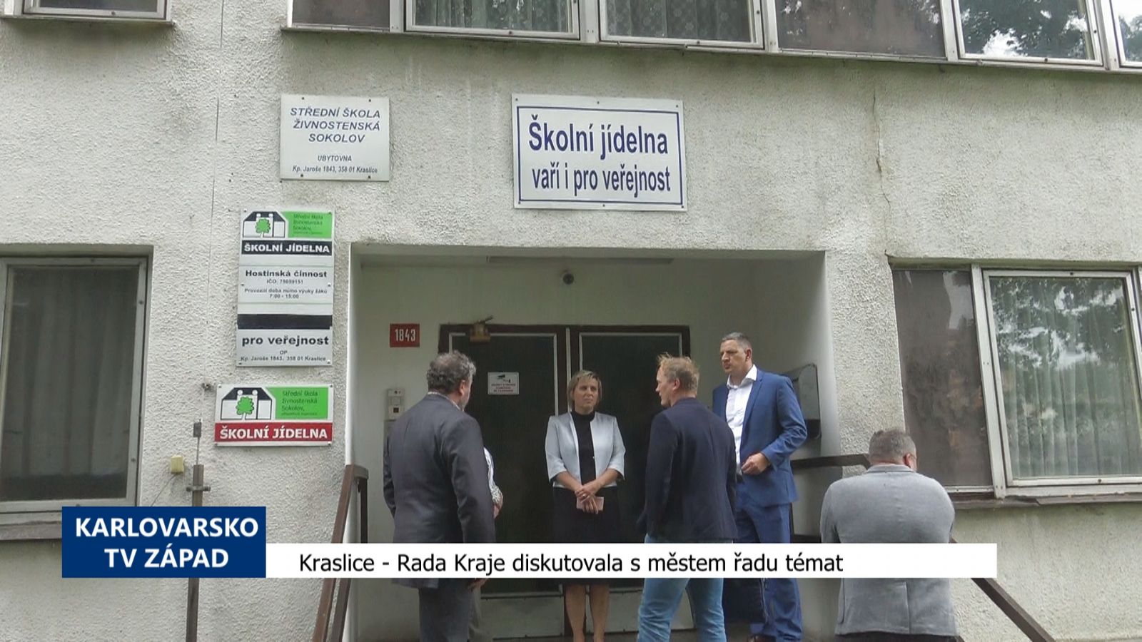 Kraslice: Rada Kraje diskutovala s městem řadu témat (TV Západ)