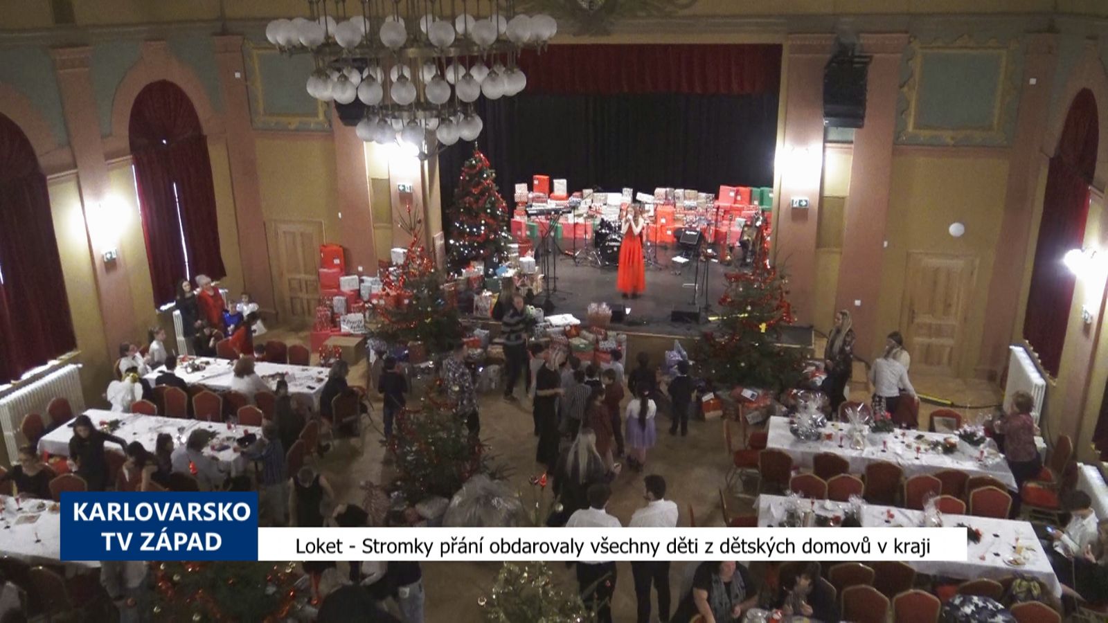 Loket: Stromky přání obdarovaly všechny děti z dětských domovů v kraji (TV Západ)