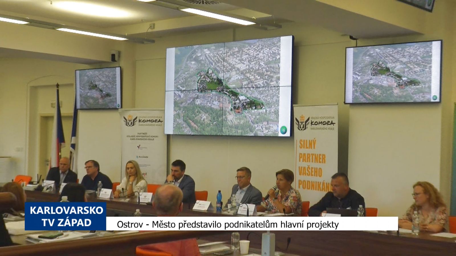 Ostrov: Město představilo podnikatelům hlavní projekty (TV Západ)