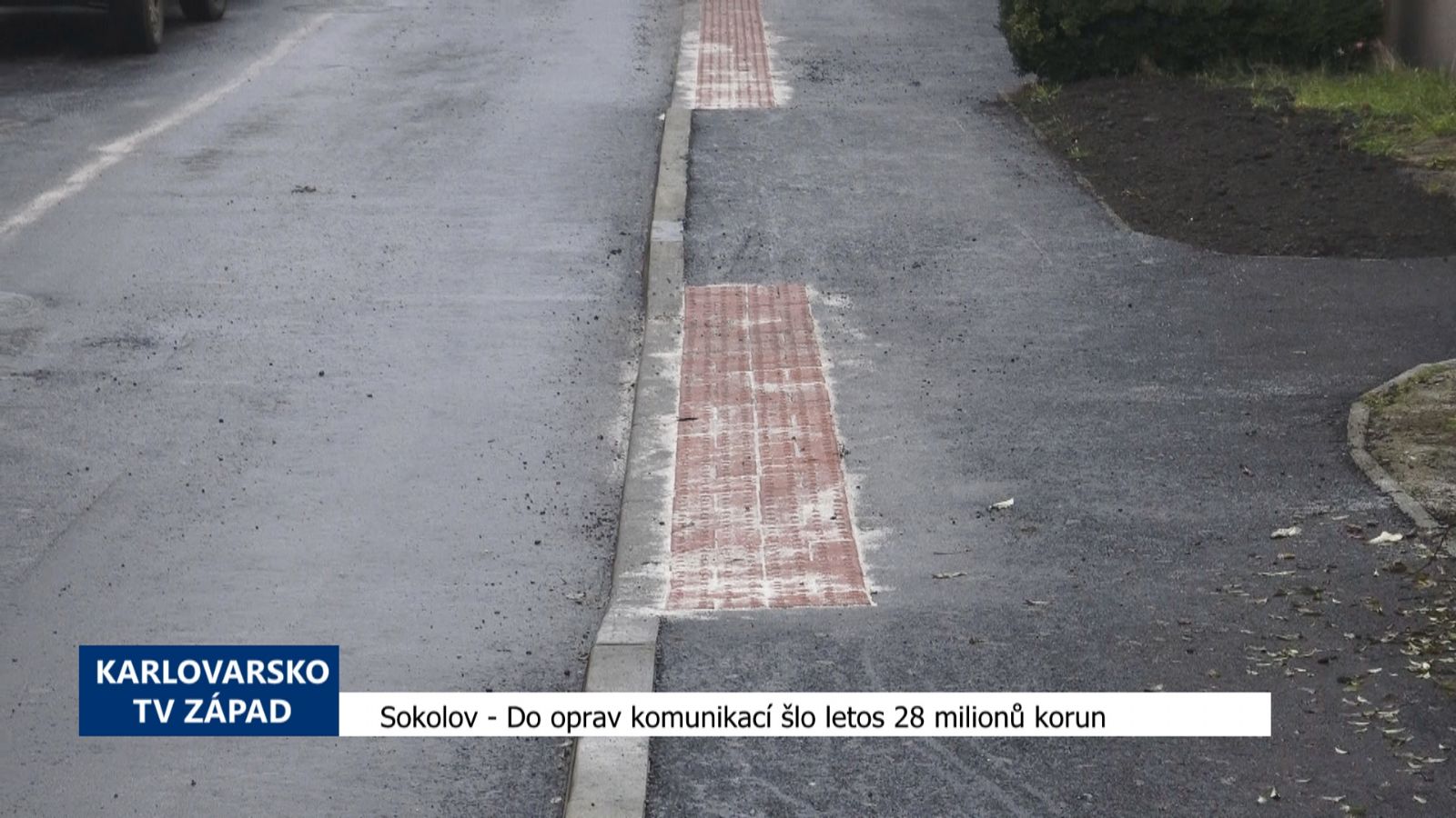 Sokolov: Do oprav komunikací šlo letos 28 milionů korun (TV Západ)