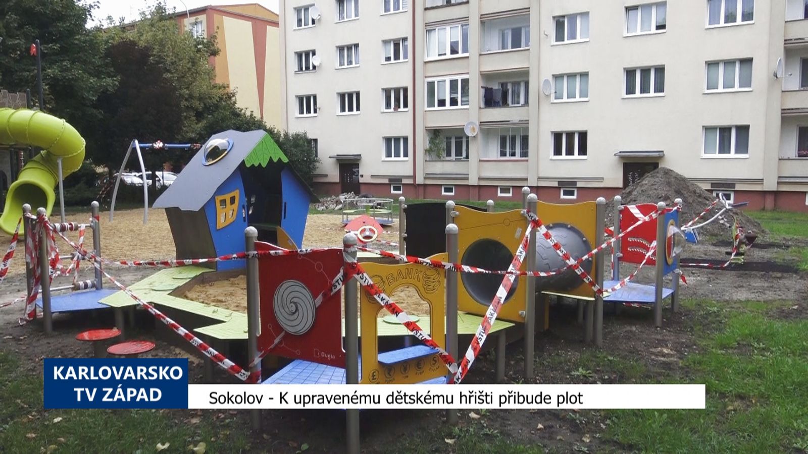 Sokolov: K upravenému dětskému hřišti přibude plot (TV Západ)
