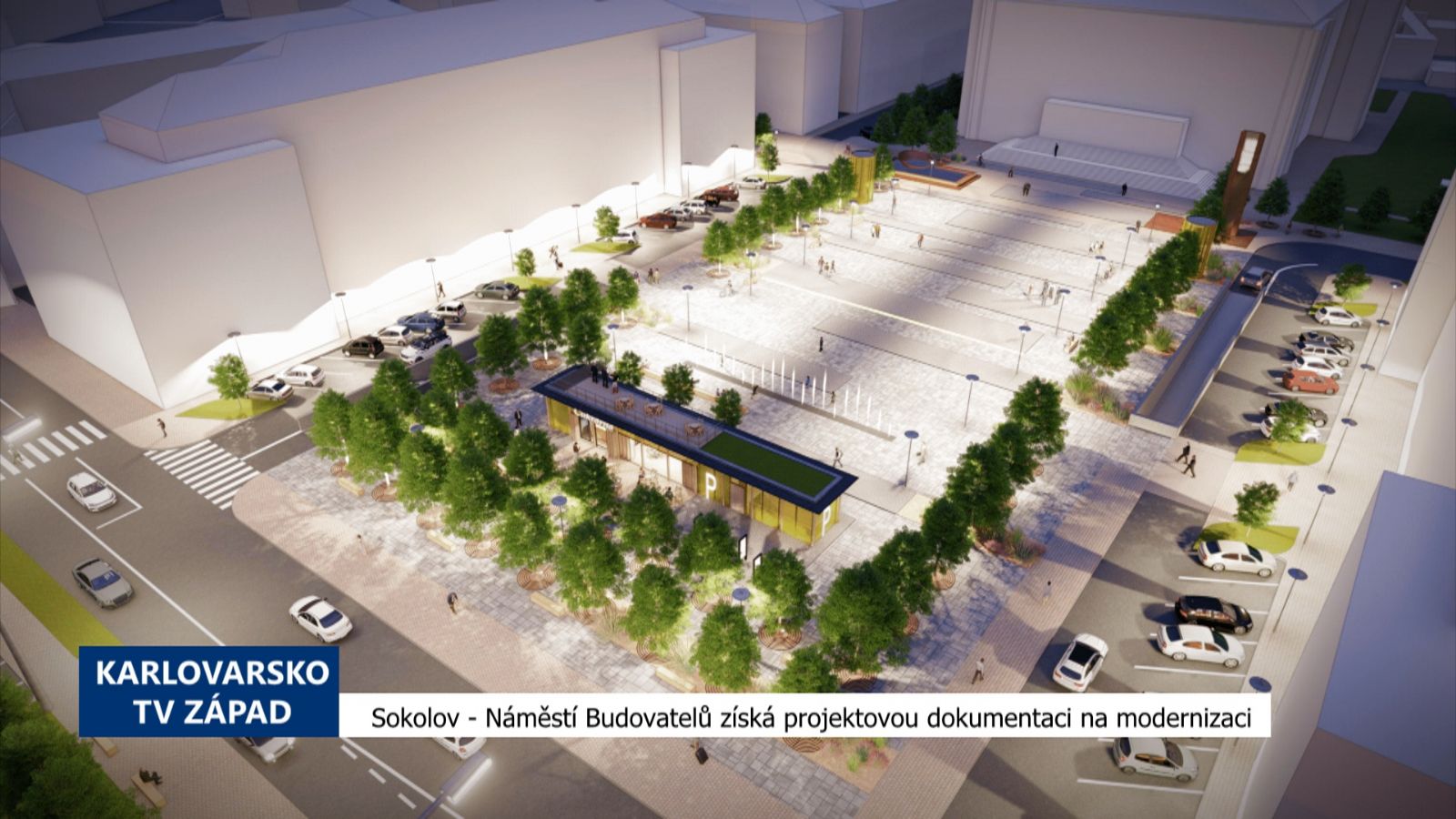 Sokolov: Náměstí Budovatelů získá projektovou dokumentaci na modernizaci (TV Západ)