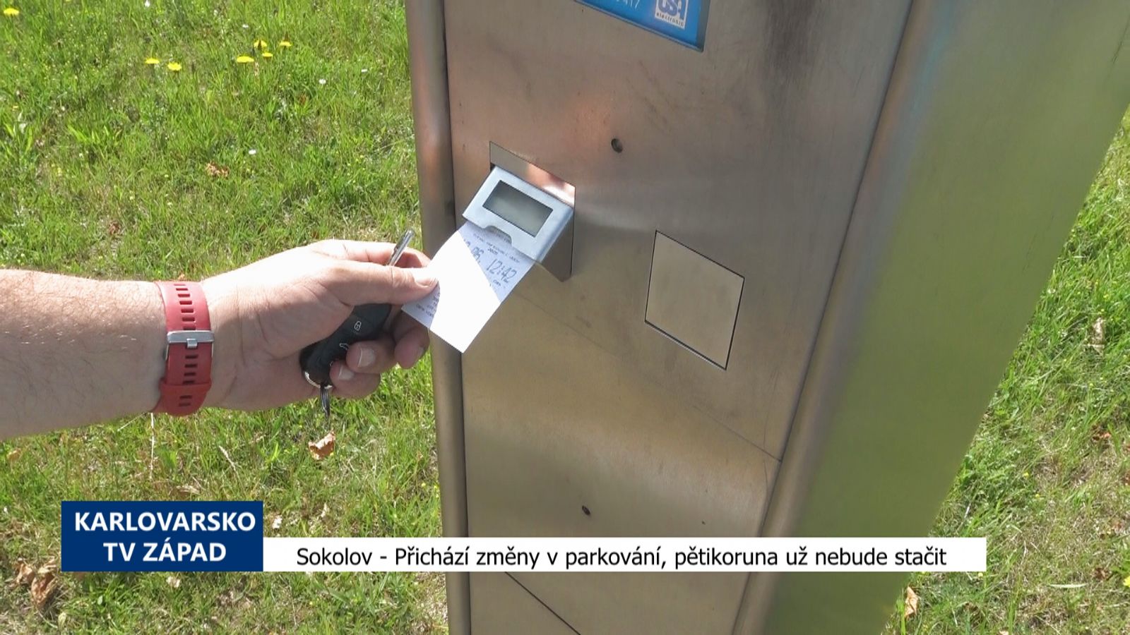 Sokolov: Přichází změny v parkování, pětikoruna už nebude stačit (TV Západ)