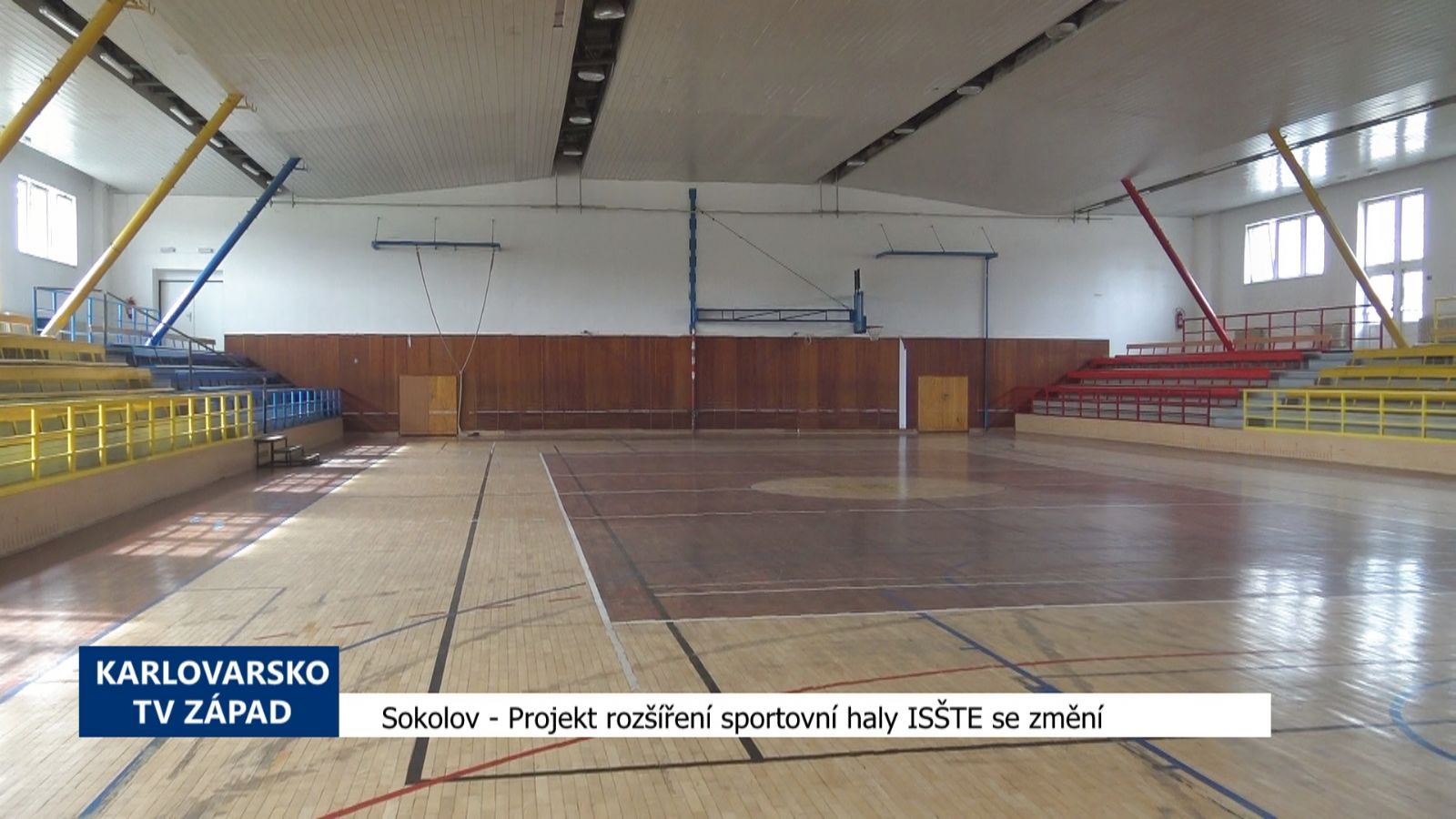 Sokolov: Projekt rozšíření sportovní haly ISŠTE se změní (TV Západ)