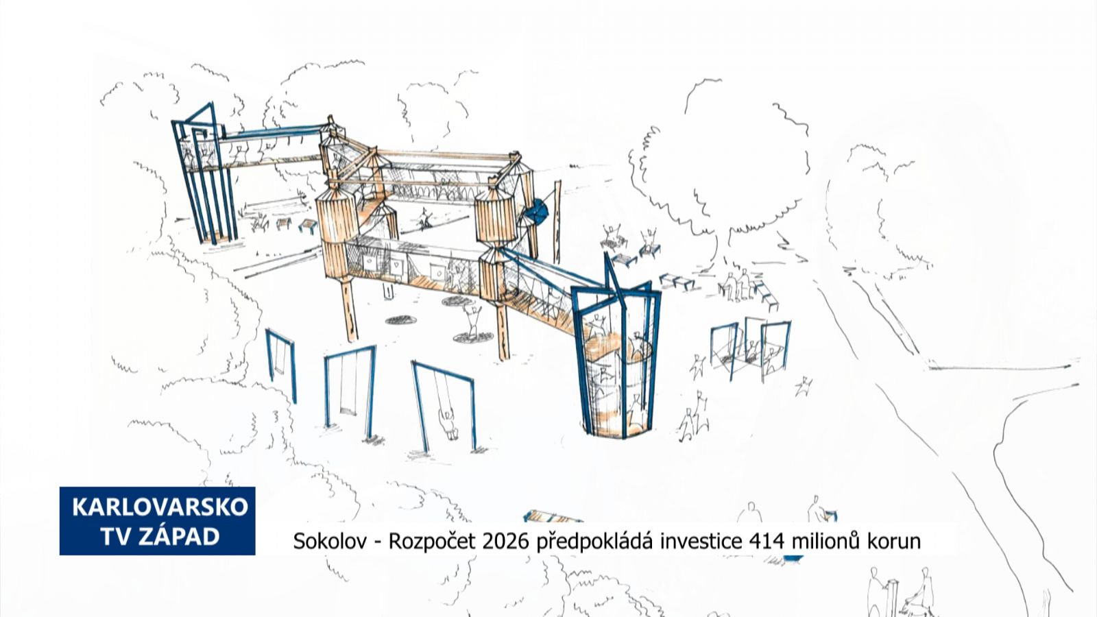 Sokolov: Rozpočet 2026 předpokládá investice 414 milionů korun (TV Západ)