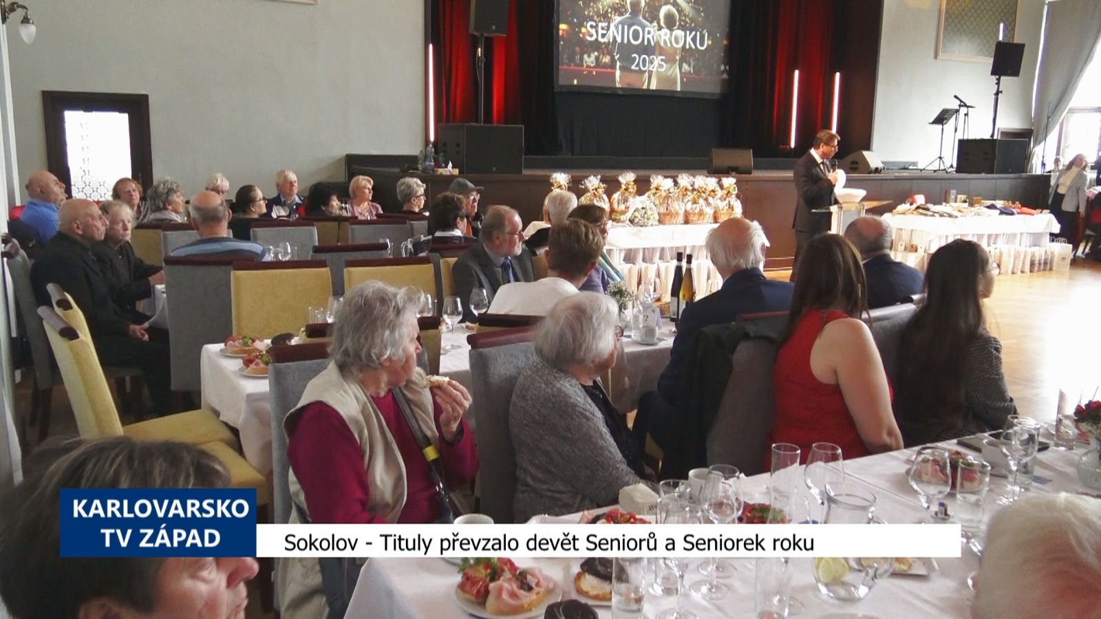 Sokolov: Tituly převzalo devět Seniorů a Seniorek roku (TV Západ)