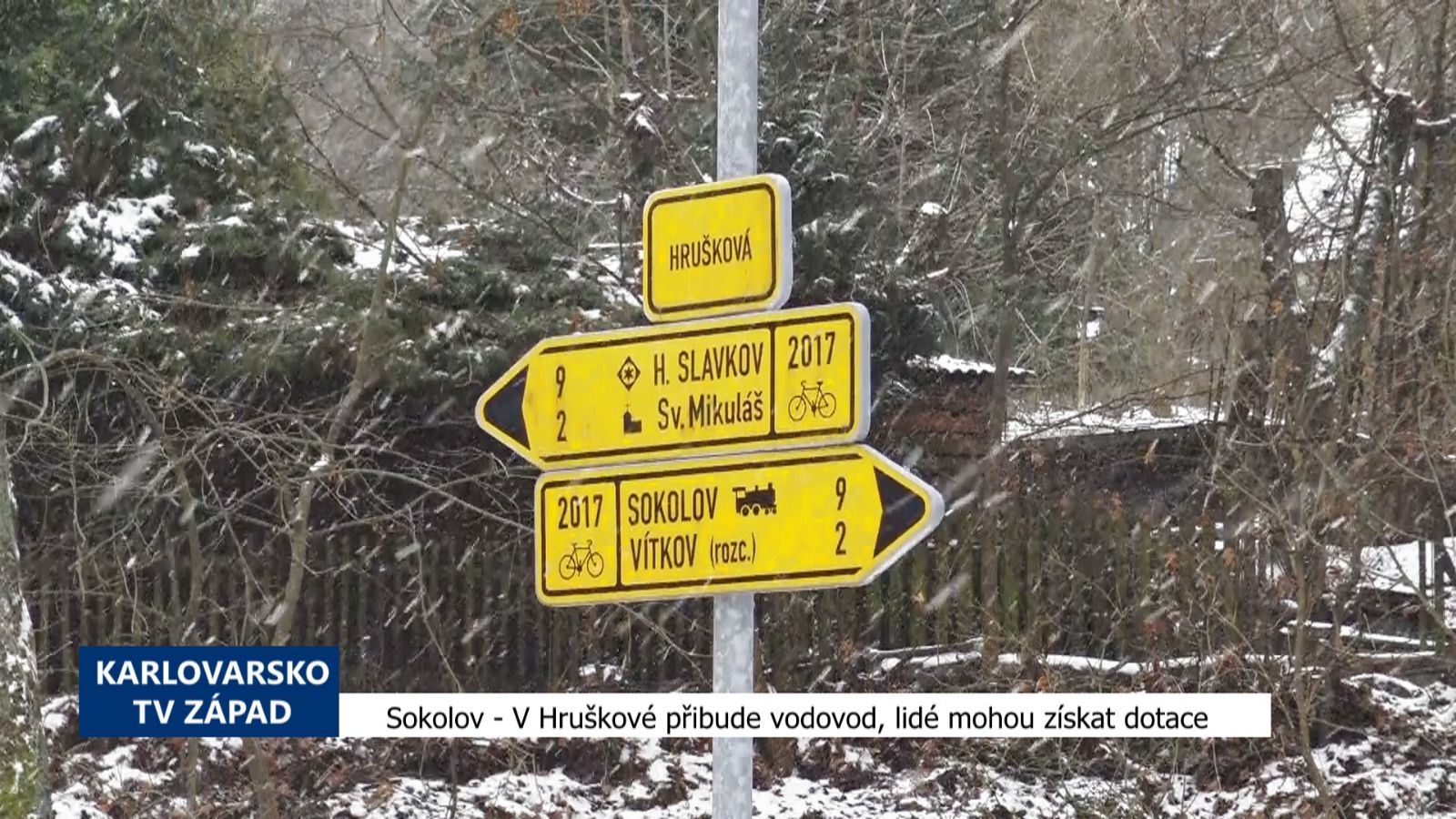 Sokolov: V Hruškové přibude vodovod, lidé mohou získat dotace (TV Západ)