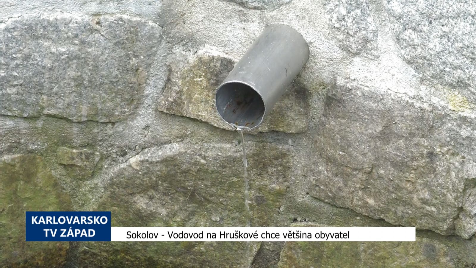 Sokolov: Vodovod na Hruškové chce většina obyvatel (TV Západ)