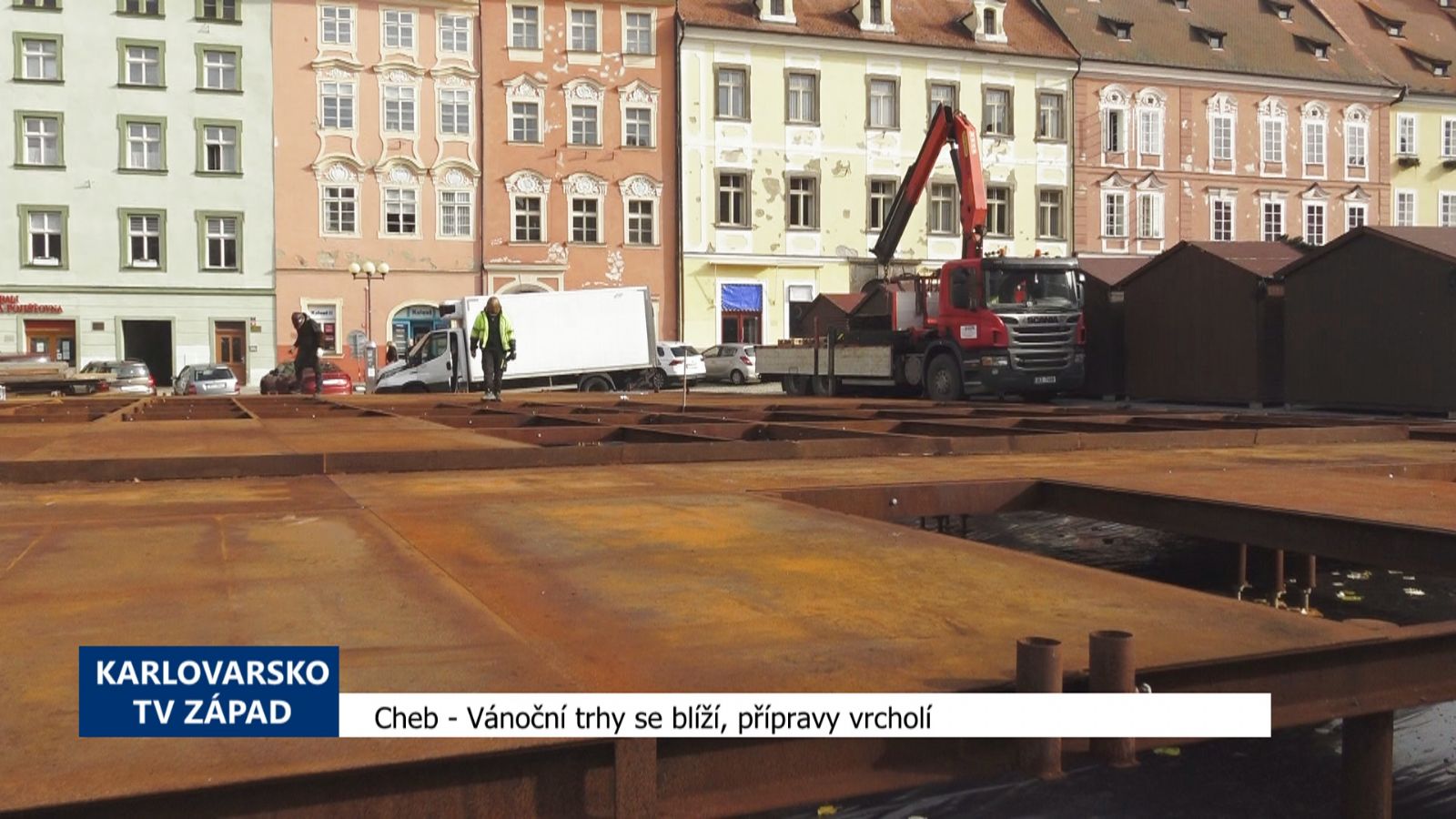 Vánoční trhy se blíží, přípravy vrcholí (TV Západ)