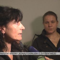 Cheb, Karlovy Vary: Zdravotní sestry jednají s krajem o zvýšení mezd (TV Západ)