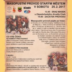 Cheb: Město zve na masopustní průvod