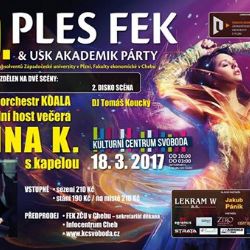 Cheb: Na plese Fakulty zazpívá Anna K