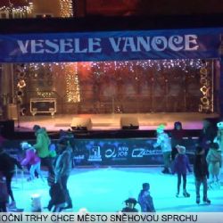 Cheb: Na vánoční trhy chce město sněhovou sprchu (TV Západ)