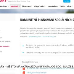 Karlovy Vary: Město má aktualizovaný katalog sociálních služeb (TV Západ)