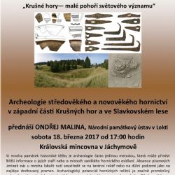 Karlovy Vary: Muzeum zve na přednášku o archeologii hornictví