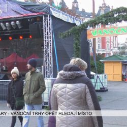 Karlovy Vary: Vánoční trhy opět hledají místo (TV Západ)