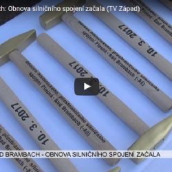 Plesná, Bad Brambach: Obnova silničního spojení začala (TV Západ)