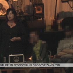 Sokolov: Studenti besedovali s drogově závislými (TV Západ)
