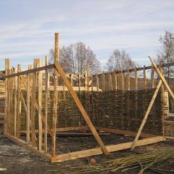 Tachov: Historický park představuje dům s pletenými stěnami