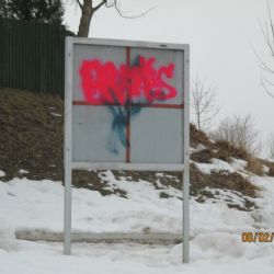 Teplá: Sprejer byl dopaden. Během jednoho večera poničil několik míst