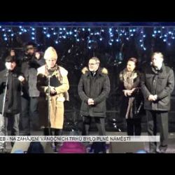 Cheb: Na zahájení vánočních trhů bylo plné náměstí (TV Západ)