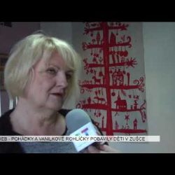 Cheb: Pohádky a vanilkové rohlíčky pobavily děti v ZUŠce (TV Západ)