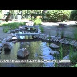 Sokolov: Schody v parku se začnou opravovat na jaře (TV Západ)