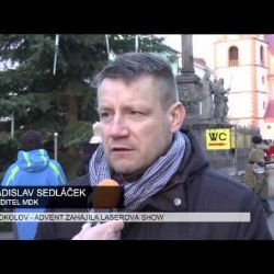 Sokolov: Advent zahájila laserová show (TV Západ)