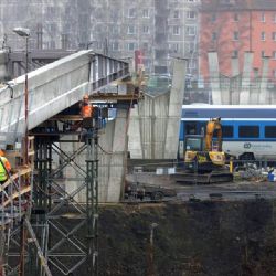 Cheb: Práce na výsunu další části lávky na Švédský vrch budou probíhat v sobotu v nočních hodinách