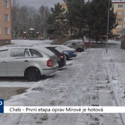 Cheb: První etapa oprav Mírové je hotová (TV Západ)