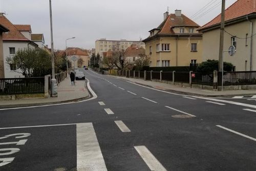 obrázek:Cheb: Stavební úpravy v ulici Písečná jsou dokončeny