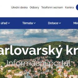 Karlovarský  kraj: Dnes byl spuštěn nový krajský web