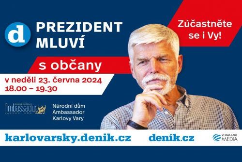 Foto: Karlovy Vary: Prezident bude besedovat s občany, rezervujte si své místo
