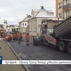Kynšperk: Opravy Tylovy finišují, přibudou parkovací místa (TV Západ)