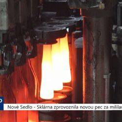 Nové Sedlo: Sklárna zprovoznila novou pec za miliardu (TV Západ)