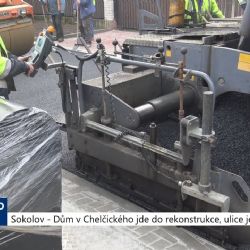 Sokolov: Dům Chelčického jde do rekonstrukce, ulice je hotová (TV Západ)