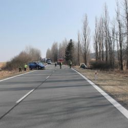 Toužim: Řidič vozidla bohužel svým zraněním podlehl