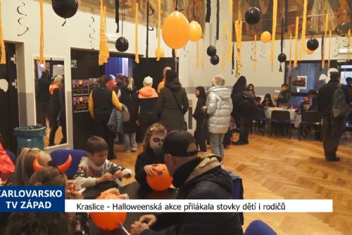 obrázek:Halloweenská akce přilákala stovky dětí i rodičů (TV Západ)