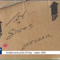 2002 – Cheb: Američtí vojáci z Vilsecku darovali humanitární pomoc (TV Západ)